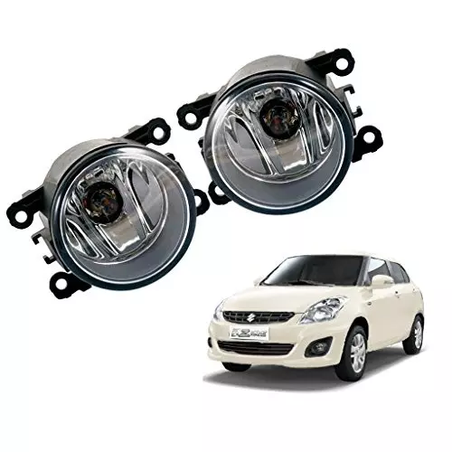 Auto Pearl Car Fog Lamp Light Compatible For Maruti Suzuki Swift Dzire Type 2 (Set of 2 Pcs)