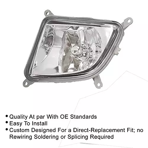 Auto Pearl Fog Lamp Lights Compatible For Tata Indica V2 Turbo (Without Plastic Sash Cover) (Set of 2 Pcs)