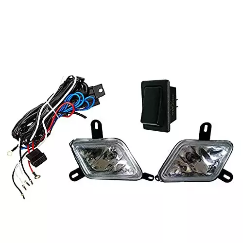 Auto Pearl Fog Light with Wiring Kit and Switch Compatible For Mahindra Kuv 100