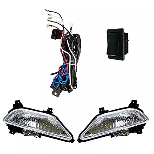 Auto Pearl Fog Lamp with Wiring Kit and Switch Compatible For Hyundai I20 Elite