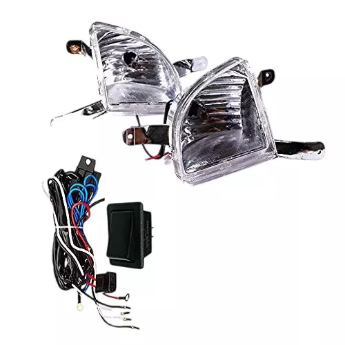 Auto Pearl Fog Lamp Lights With Wiring kit & Switch Compatible For Mahindra Xylo