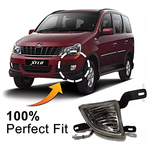 Auto Pearl Fog Lamp Lights With Wiring kit & Switch Compatible For Mahindra Xylo