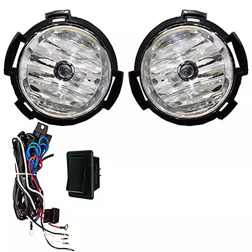 Auto Pearl Fog Light with Wiring Kit and Switch Compatible For Tata Tiago