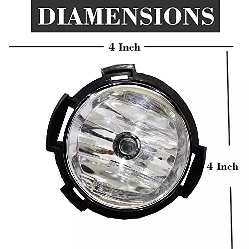 Auto Pearl Fog Light with Wiring Kit and Switch Compatible For Tata Tiago