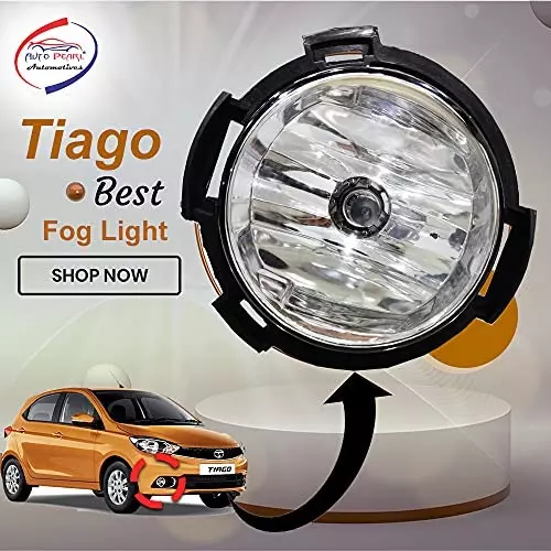 Auto Pearl Fog Light with Wiring Kit and Switch Compatible For Tata Tiago