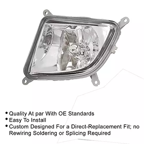 Auto Pearl Fog Light with Wiring Kit and Switch Compatible For Tata Safari Dicor (Without Plastic Sash Cover)