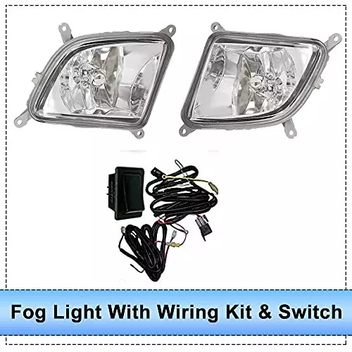 Auto Pearl Fog Light with Wiring Kit and Switch Compatible For Tata Safari Dicor (Without Plastic Sash Cover)