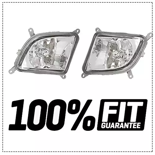 Auto Pearl Fog Light with Wiring Kit and Switch Compatible For Tata Safari Dicor (Without Plastic Sash Cover)