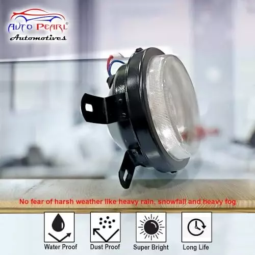Auto Pearl Halogen Fog Light with Wiring Kit Assembly Compatible For Tata Zest