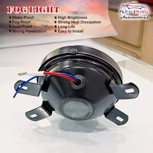 Auto Pearl Halogen Fog Light with Wiring Kit Assembly Compatible For Tata Zest