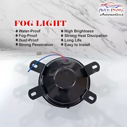 Auto Pearl Halogen Fog Light with Wiring Kit Assembly Compatible For Tata Zest