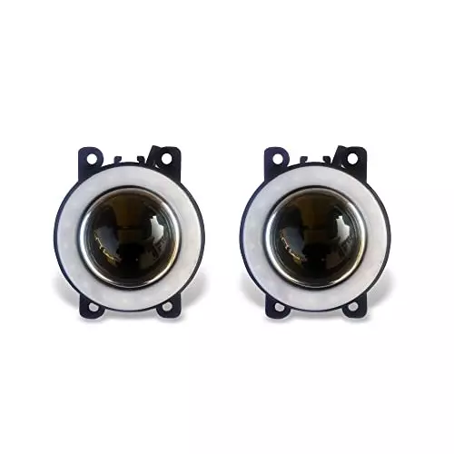 Auto Pearl LED Lens Fog Light with Halo Ring Angel Eye Front Compatible For Maruti Suzuki Wagon R, AngelEye_DRL_WiringS_Wagonr