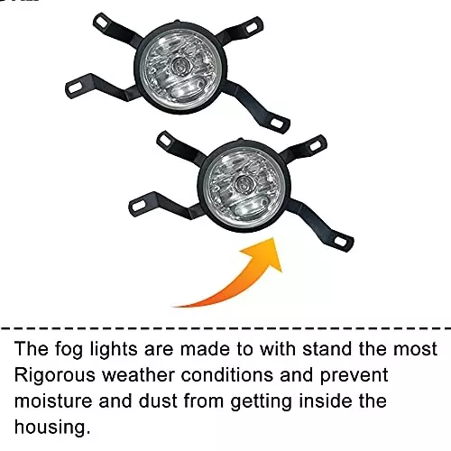 Auto Pearl Fog Lamp Lights With Wiring kit & Switch Compatible For Maruti Suzuki Zen Estilo Old