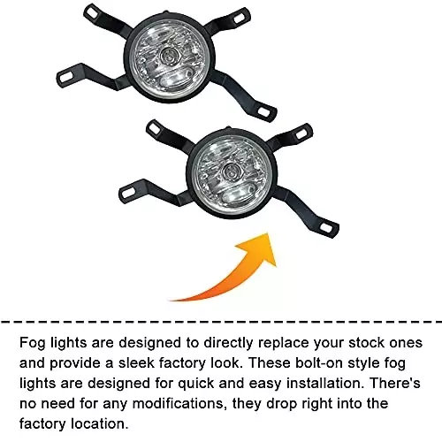 Auto Pearl Fog Lamp Lights With Wiring kit & Switch Compatible For Maruti Suzuki Zen Estilo Old