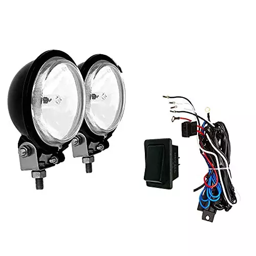 Auto Pearl Fog Lamp Lights With Wiring kit & Switch Compatible For Hyundai Getz Prime (Without Plastic Sash Cover)