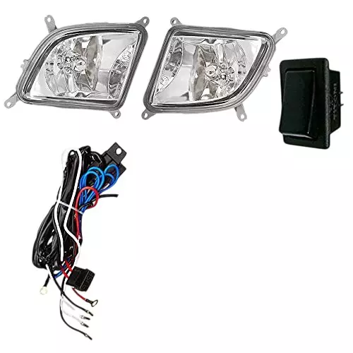 Auto Pearl Fog Lamp Lights With Wiring kit & Switch Compatible For Tata Indica V2 Turbo (Without Plastic Sash Cover)