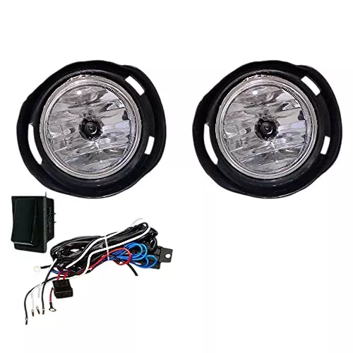 Auto Pearl Fog Light with Wiring Kit and Switch Compatible For Toyota Etios