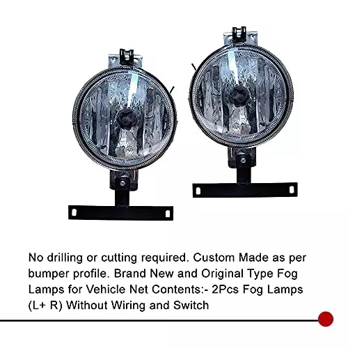 Auto Pearl Fog Light with Wiring Kit and Switch Compatible For Maruti Suzuki Eeco