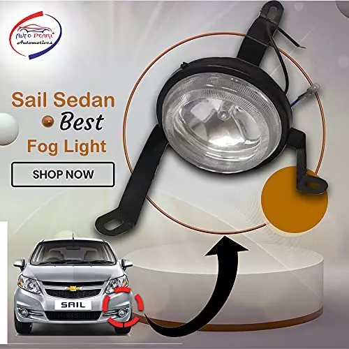 Auto Pearl Car Fog Lamp Light Set Compatible For Chevrolet Sail Sedan (Set of 2)
