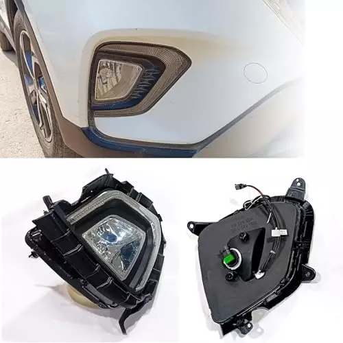 Auto Pearl Car Fog Lamp Light Set Compatible For Hyundai Creta (Set of 2)