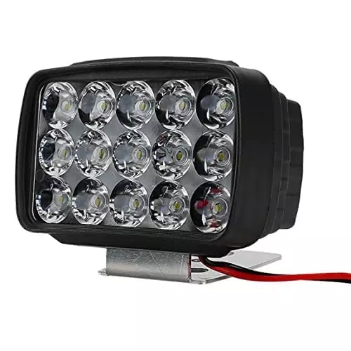 AllExtreme EXNPE17 LED Fog Headlamp Head lights 15 V, Front Side for Motorcycle, Clear, Pack of 4