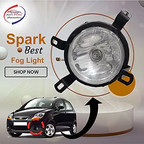 Auto Pearl Car Fog Lamp Light Compatible For Chevrolet Spark (Set of 2 Pcs)