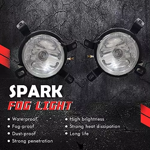 Auto Pearl Car Fog Lamp Light Compatible For Chevrolet Spark (Set of 2 Pcs)