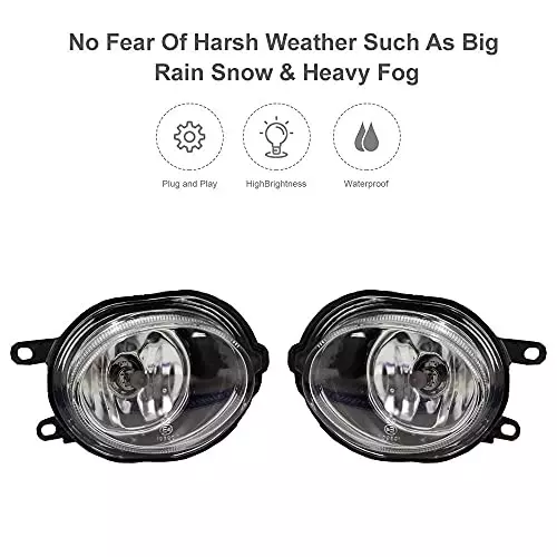 Auto Pearl Fog Lamp Lights With Wiring kit & Switch Compatible For Mahindra Verito Vabe (Without Plastic Sash Cover)
