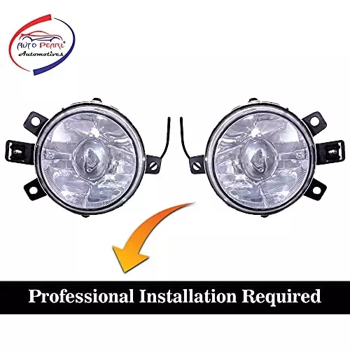 Auto Pearl Fog Lamp Compatible For Ford Light Fiesta (Set of 2)