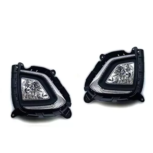 Auto Pearl DRL Fog Lamp Compatible For Hyundai Creta 2018 (Set of 2)