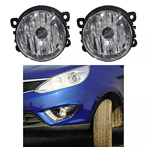 Auto Pearl Fog Lamp Lights with Wiring Kit & Switch Compatible For Tata Zest
