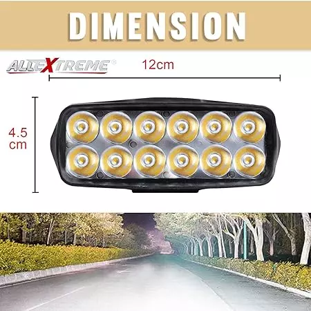 allextreme-exl22s2-imported-universal-12-led-fog-light-offon-road-driving-work-lamp-with-78-inch-handlebar-switch-white-light-for-bike-pack-of-2-pcs