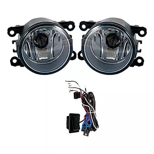 Auto Pearl Fog Lamp Lights With Wiring kit & Switch Compatible For Honda WRV