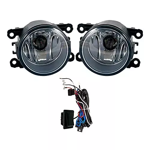 Auto Pearl Fog Lamp Lights With Wiring kit & Switch Compatible For Honda BRV
