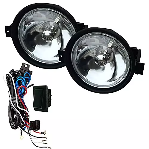 Auto Pearl Fog Lamp Lights With Wiring kit & Switch Compatible For Mahindra Bolero Old