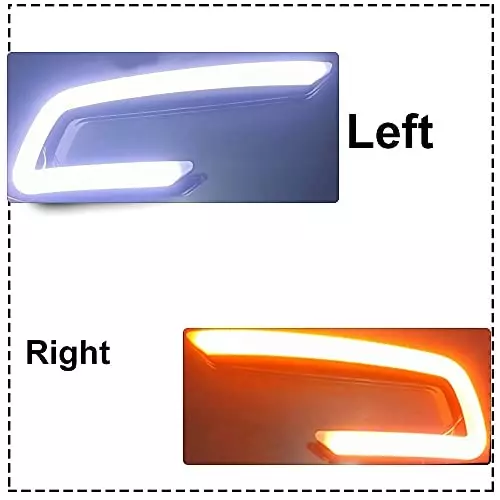 Auto Pearl Front LED DRL Fog Light with Matrix Turn Indicator Compatible For Hyundai Creta (Set of 2)