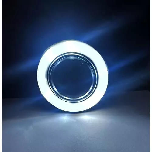 Auto Pearl LED Lens Fog Light with Halo Ring Angel Eye Front Compatible For Maruti Suzuki Wagon R 2017, Asin_AngelEye_DRL_WagonR2017
