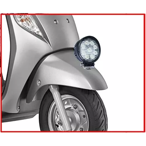 Auto Pearl 9 LED High Brightness Round Fog Light Compatible For Bajaj Pulsar 150Cc Dtsi