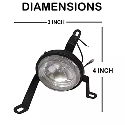 Auto Pearl Car Fog Lamp Light Compatible For Chevrolet Sail UVA (Set of 2 Pcs)