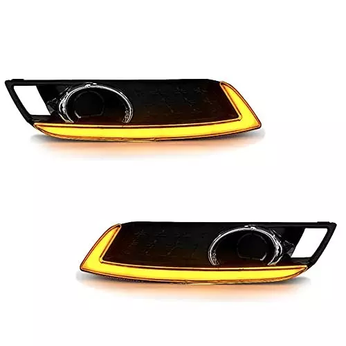 Auto Pearl Front LED DRL Fog Light with Matrix Turn Indicator Compatible For Hyundai Venue (Set of 2)