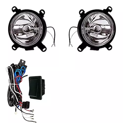 Auto Pearl Fog Light with Wiring Kit and Switch Compatible For Hyundai Santro Xing