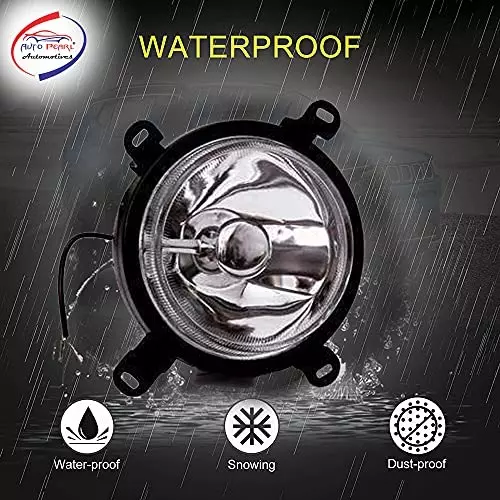 Auto Pearl Fog Light with Wiring Kit and Switch Compatible For Hyundai Santro Xing