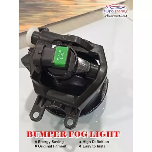 Auto Pearl Halogen Fog Light with Wiring Kit Assembly Compatible For Toyota Innova Type-4