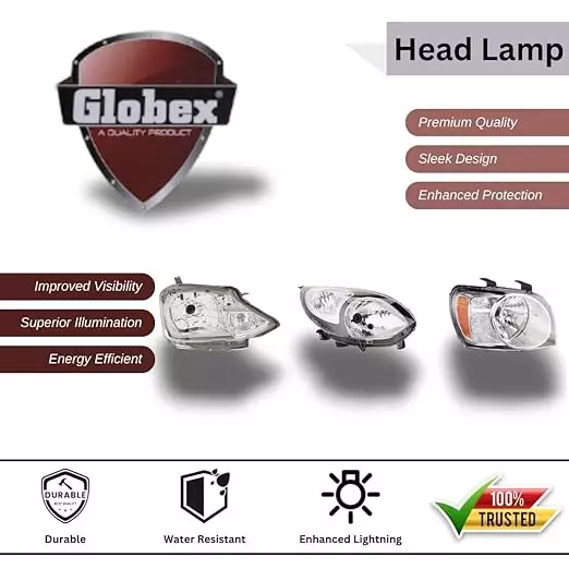 Globex LHS Head Lamp Assembly for Honda City Type 3 / ZX DP1902L