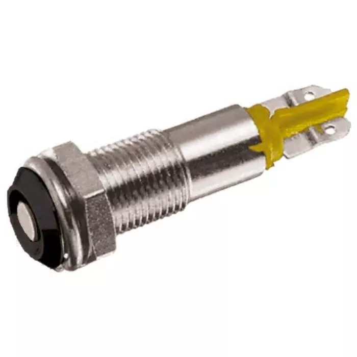 Signal Construct Yellow Indicator 20 - 28 V 6 mm Mounting Hole Size Lead Wires Termination, SMEP06104