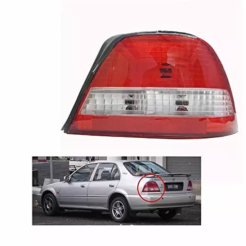 Auto Pearl Tail/Back light Assembly Left & Right Side Compatible For Honda City (1998-2003) Type-2, TL_City1998_2003_T2_Pair