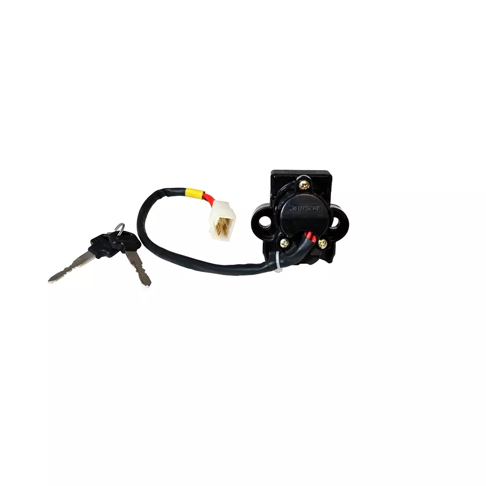 Deutsche Ignition Cum Steering Lock 4 Wire for Hero Splendor+ BS-VI, DEUS-0426VB