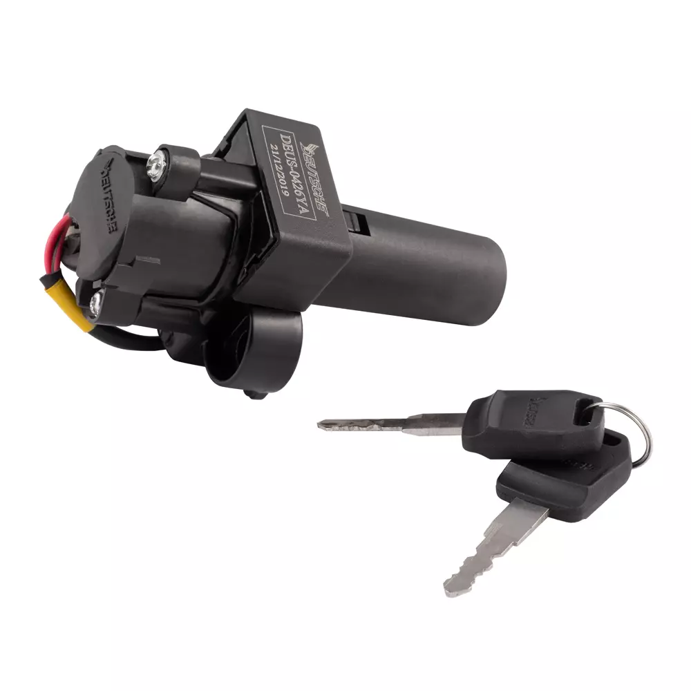 Deutsche Ignition Cum Steering Lock 2 Wire for Hero Glamour 125 ES, Glamour Fi ES (2009 To 2010 Model), DEUS-0426YA