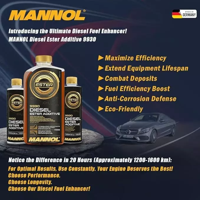 Mannol 9930 Diesel Ester Additive 100 ml for Vehicle, 9930-100 (Pack of 5)