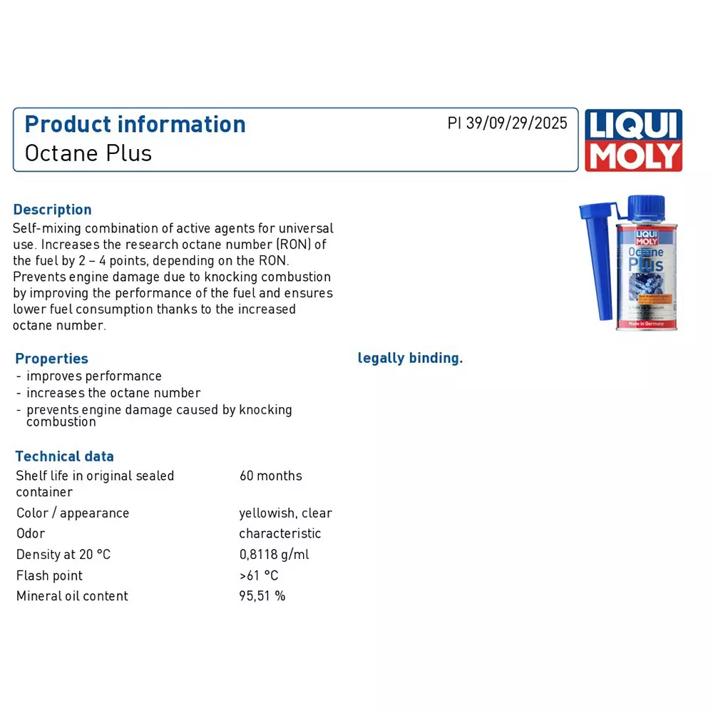 liqui-moly-150-ml-octane-plus-additive-08118-gml-at-20c-density-and-61-c-flash-point-8351